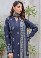 LSM Lakhany Printed Pashmina 3 Piece Unstitched Suit LSM25PP D-LG-SG-0039-C